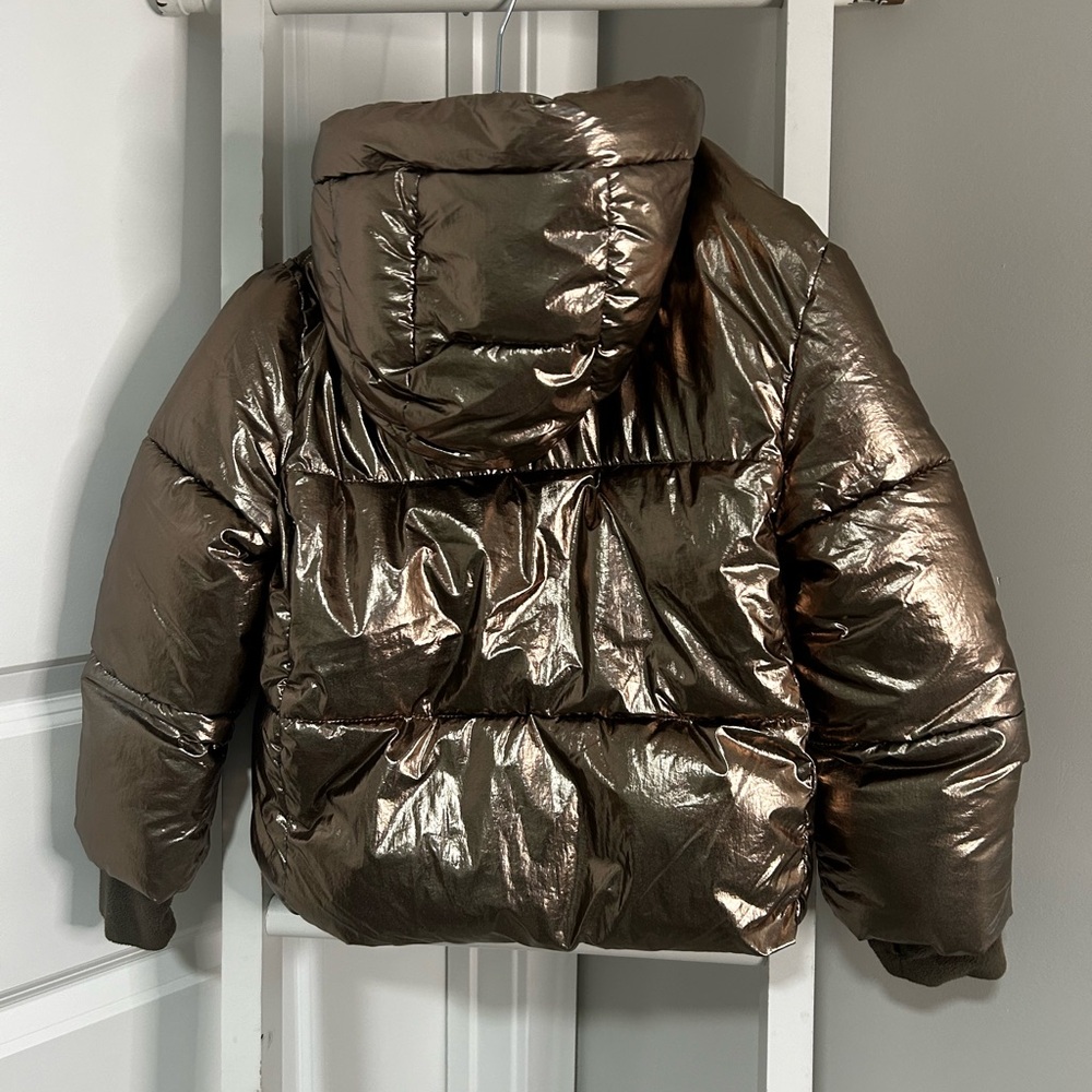 GapKids metallic puffer coat